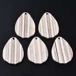 Stripe Resin & Wood Pendants