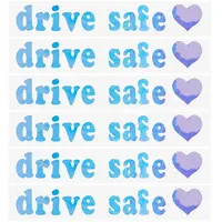 Laser PVC Drive Safe Self Adhesive Car Stickers