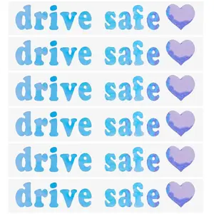 Laser PVC Drive Safe Self Adhesive Car Stickers