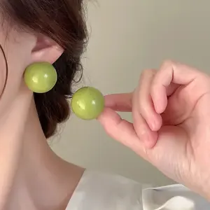 Alloy Resin Stud Earrings