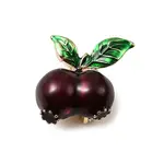 Light Golden Alloy Enamel Brooch