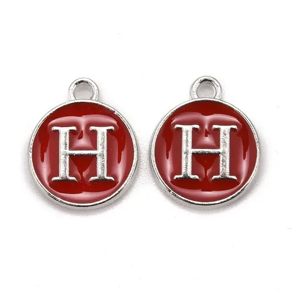 Platinum Plated Alloy Enamel Charms