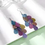 430 Stainless Steel Teardrop Dangle Earrings