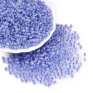 6/0 Transparent Inside Colours Glass Seed Round Beads