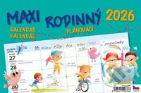 Maxi rodinný plánovací 2026 - stolní kalendář