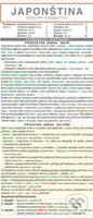 JAPONŠTINA souhrn gramatiky - Zdeňka Zinková - kniha z kategorie Jazykové učebnice a slovníky