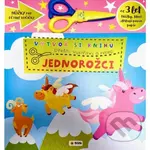 Vytvoř knihu Jednorožci - Přečti, vystřihni, nalep 3+