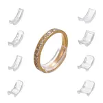 8Pcs 8 Sizes Plastic Invisible Ring Size Adjuster