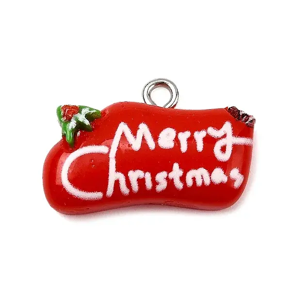 Christmas Opaque Resin Pendants