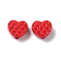 Spray Painted Alloy Beads