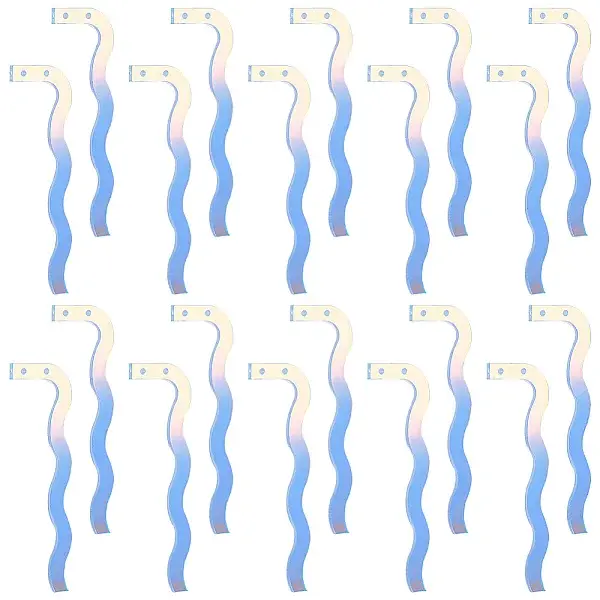 20Pcs Acrylic 2-Hole Earring Try-On Stick