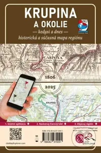 Krupina a okolie – Kedysi a dnes (1: 100 000)