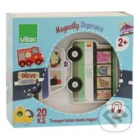 Vilac Dřevěné magnetky doprava 20 ks - hra z kategorie Vzdělávací hry