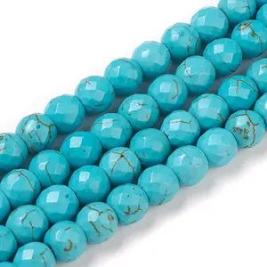 Synthetic Turquoise Beads Strands