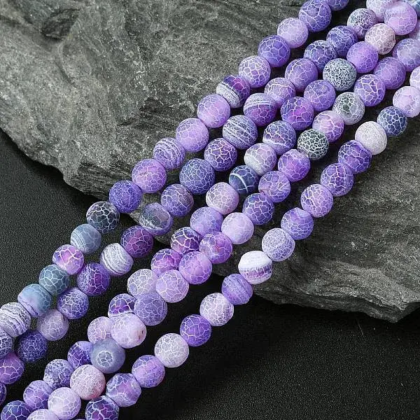 Natural Weathered Agate Beads Strands