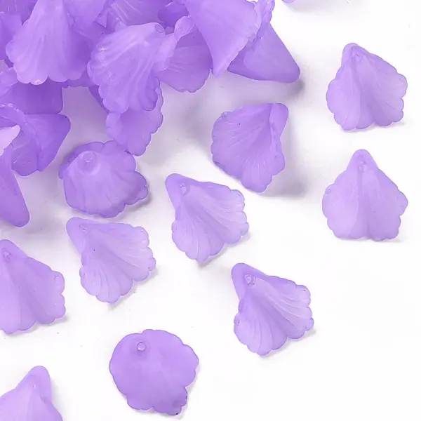 Transparent Acrylic Bead Caps