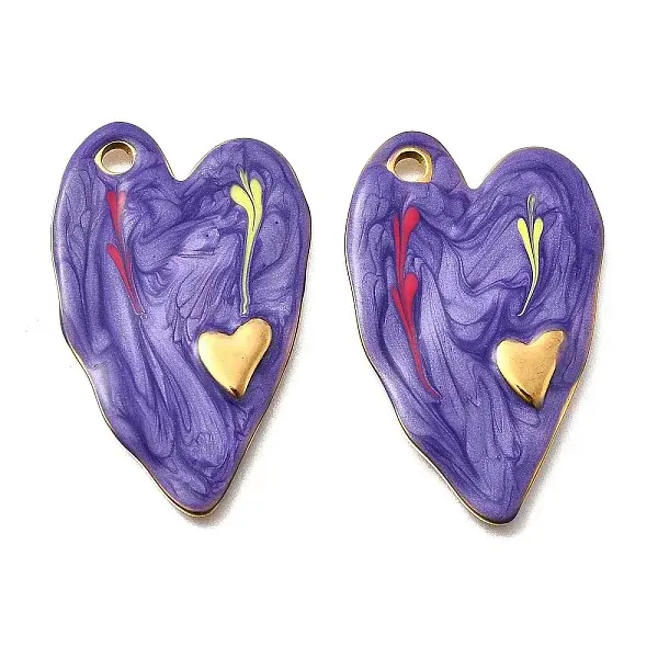 304 Stainless Steel Enamel Pendants