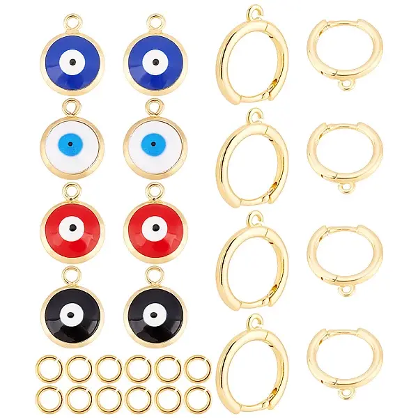 DIY Colorful Evil Eye Earring Making Kit