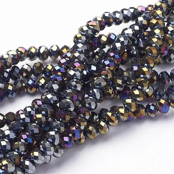Electroplate Glass Beads Strands