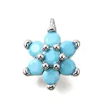 Brass Micro Pave Cubic Zirconia Pendants