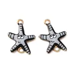 Ocean Theme Alloy Enamel Connector Charms