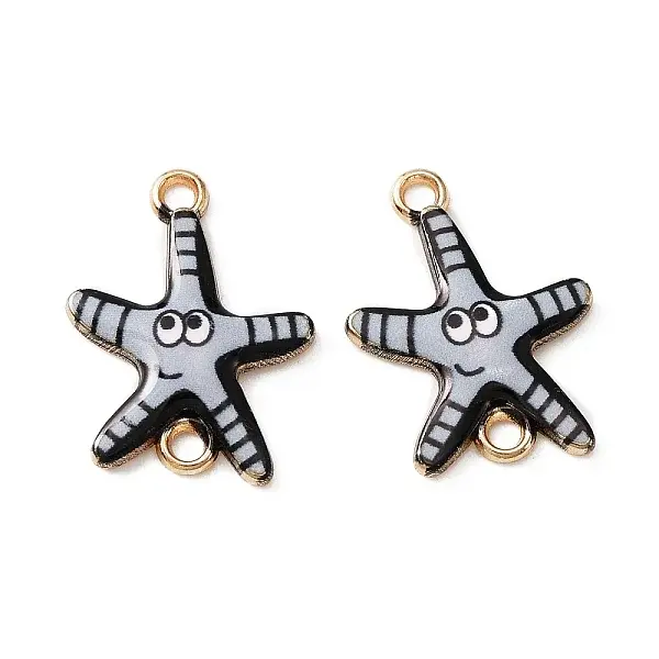 Ocean Theme Alloy Enamel Connector Charms