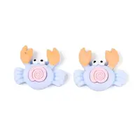 Crab Opaque Resin Cabochons