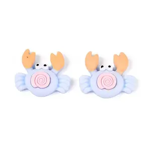 Crab Opaque Resin Cabochons