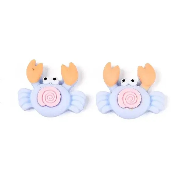 Crab Opaque Resin Cabochons