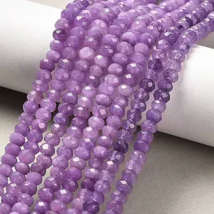 Natural White Jade Bead Strands
