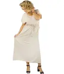 Pri Long maxi dress with waist tie "Summer Elegance"