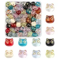 110Pcs 11 Colors Transparent Acrylic Beads