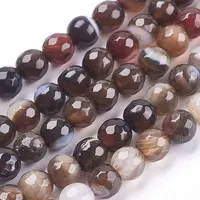 Natural Striped Agate/Banded Agate Beads Strands