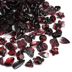 Gradient Color Transparent Glass Beads