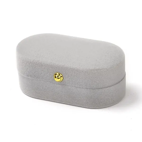 Rectangle Velvet Couple Rings Box