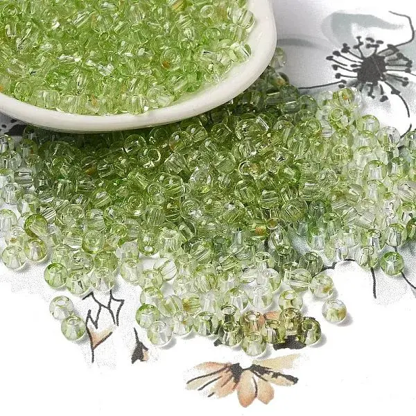 Transparent Colours Glass Round Beads