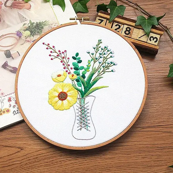 Flower Pattern DIY Embroidery Starter Kits