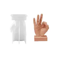 OK Gesture Display Silicone Statue Molds