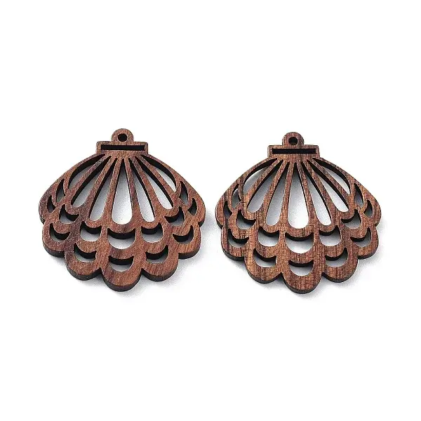 Walnut Wood Laser Cut Pendants