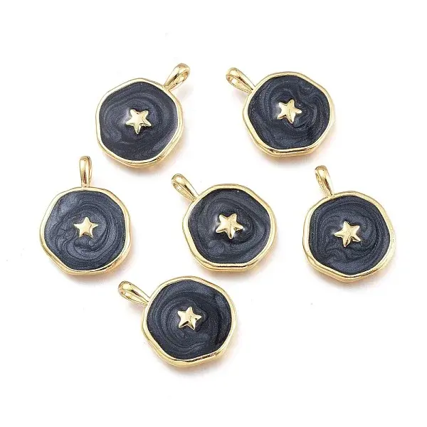 Brass Enamel Pendants