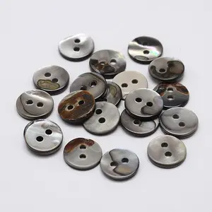 2-Hole Shell Flat Round Buttons
