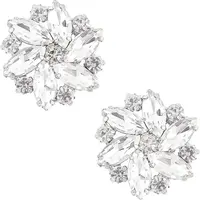 Alloy Rhinestone Shoe Clip Findings