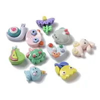 Flower/Snail/Rabbit Funny Cartoon Opaque Resin Decoden Cabochons