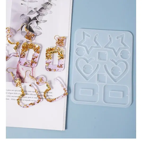 Mixed Shape Pendant & Links Silicone Molds