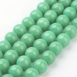 Natural Mashan Jade Round Beads Strands