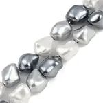 Electroplated Shell Pearl Beads Strands