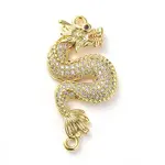 Brass Micro Pave Cubic Zirconia Links connectors