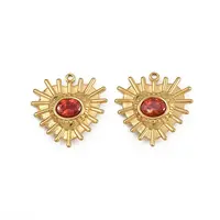 304 Stainless Steel Glass Pendants