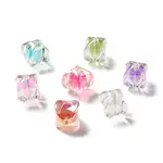 Two Tone UV Plating Rainbow Iridescent Acrylic Beads