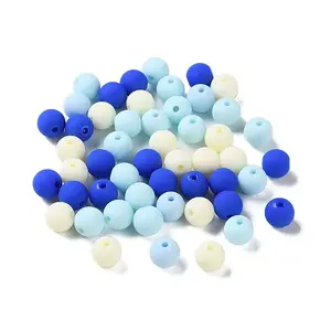 Rubberized Style Imitated Silicone Acrylic Beads
